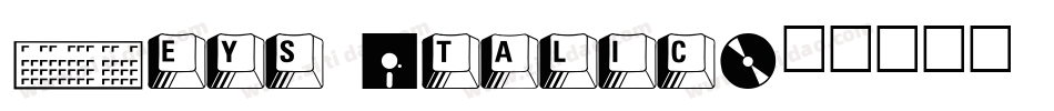 Keys Italic字体转换